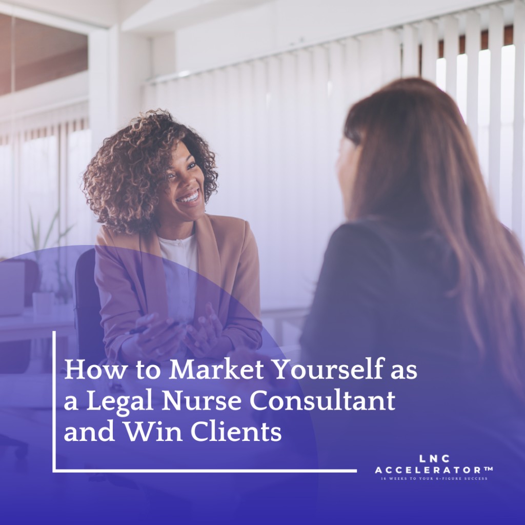 Successful Legal Nurse Consultant presenting at a seminar