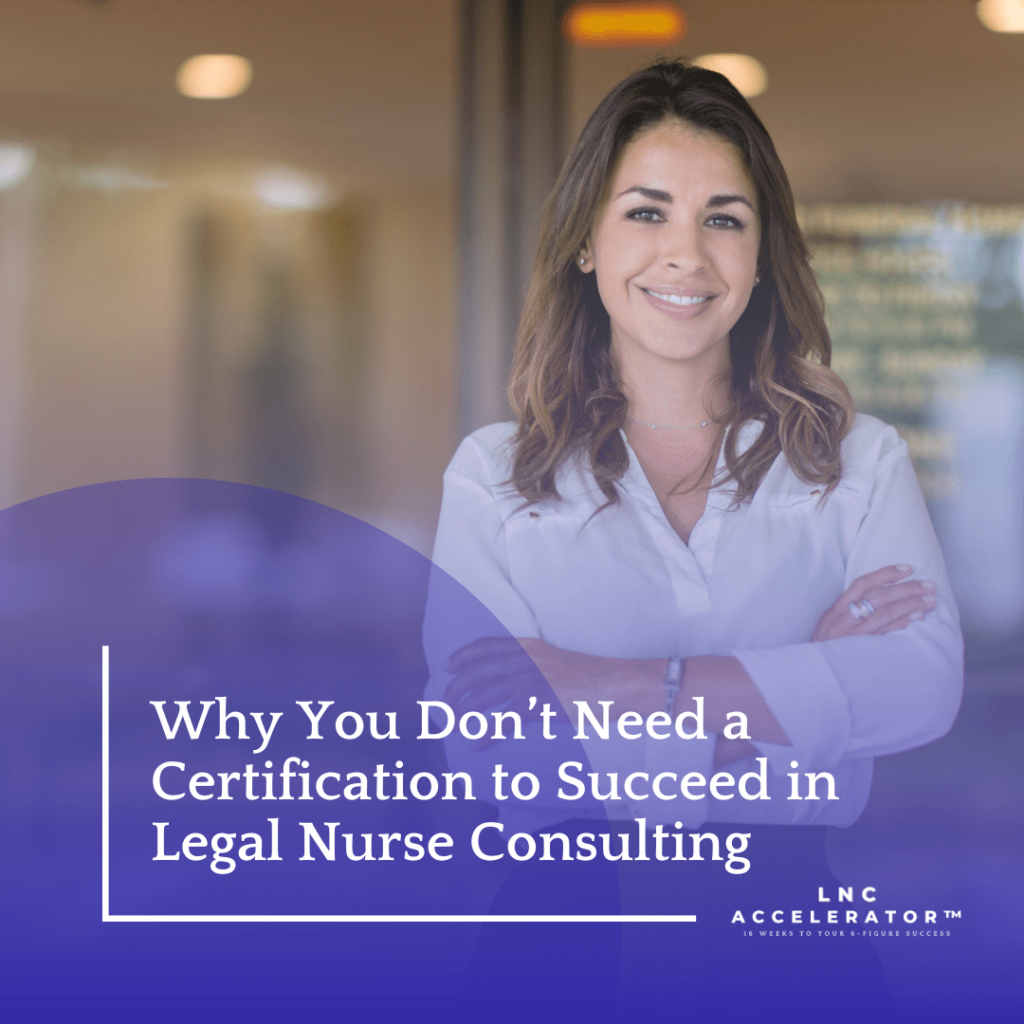 legal nurse consultant certification